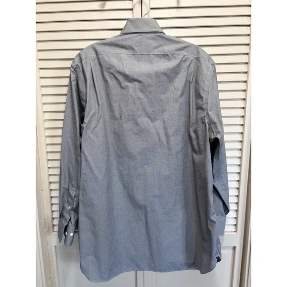 Polo By Ralph Lauren Gray Button Up Long Sleeve Shirt Size 16.5" (32/33) - Picture 4 of 6